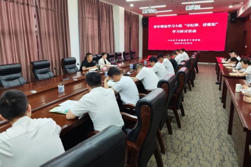 学院开展青年理论学习小组“守纪律、讲规矩”学习研讨活动